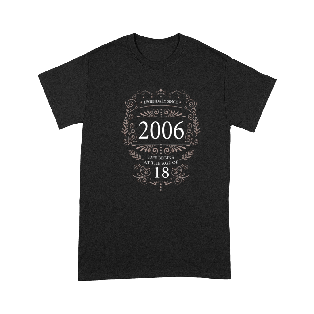 18th birthday life begins vintage 2006 vintage Premium T-shirt