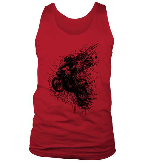 Motorcycle Racing Slippery Floor Splash Jump Tank Top Unisex