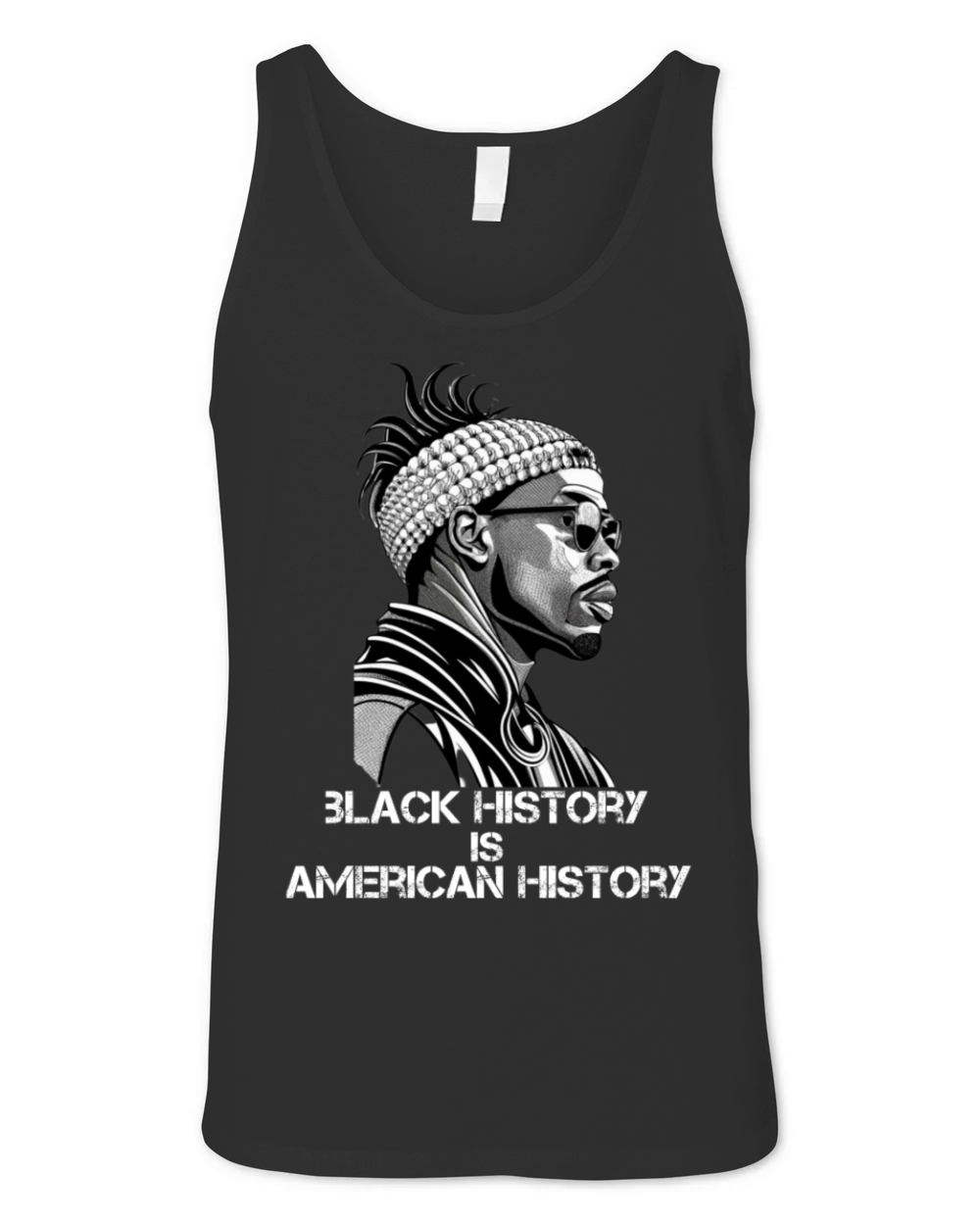 black history is american history t-shirt design Unisex Jersey Tank