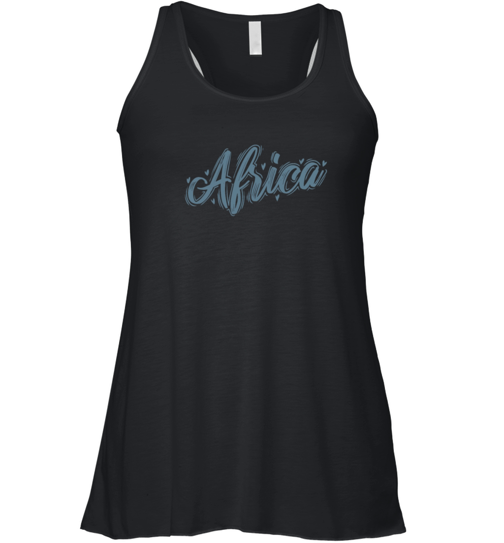 Africa Continent Country Map Earth Women's Flowy Tank Top