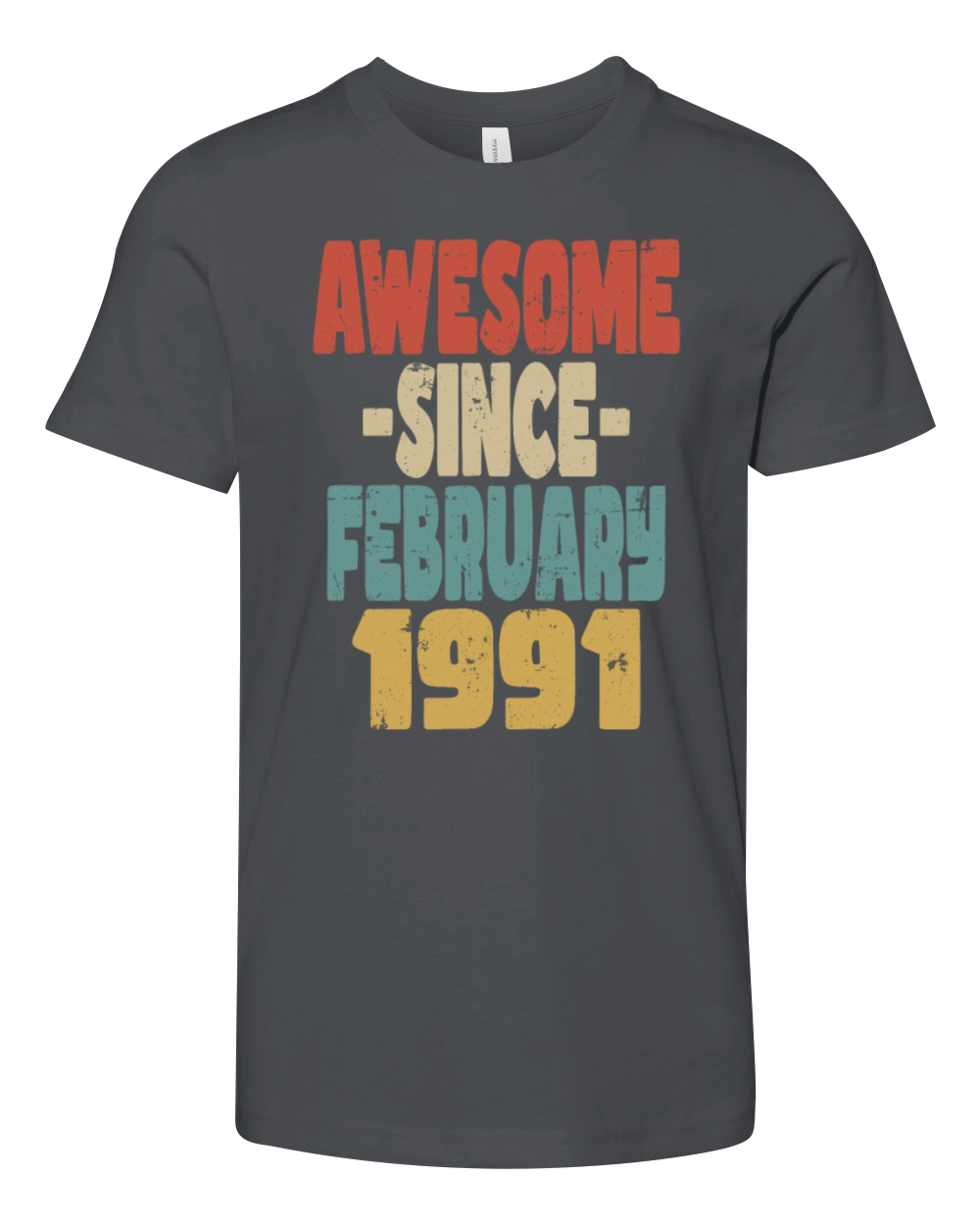 Awesome February 1991 Youth Unisex Jersey Tee