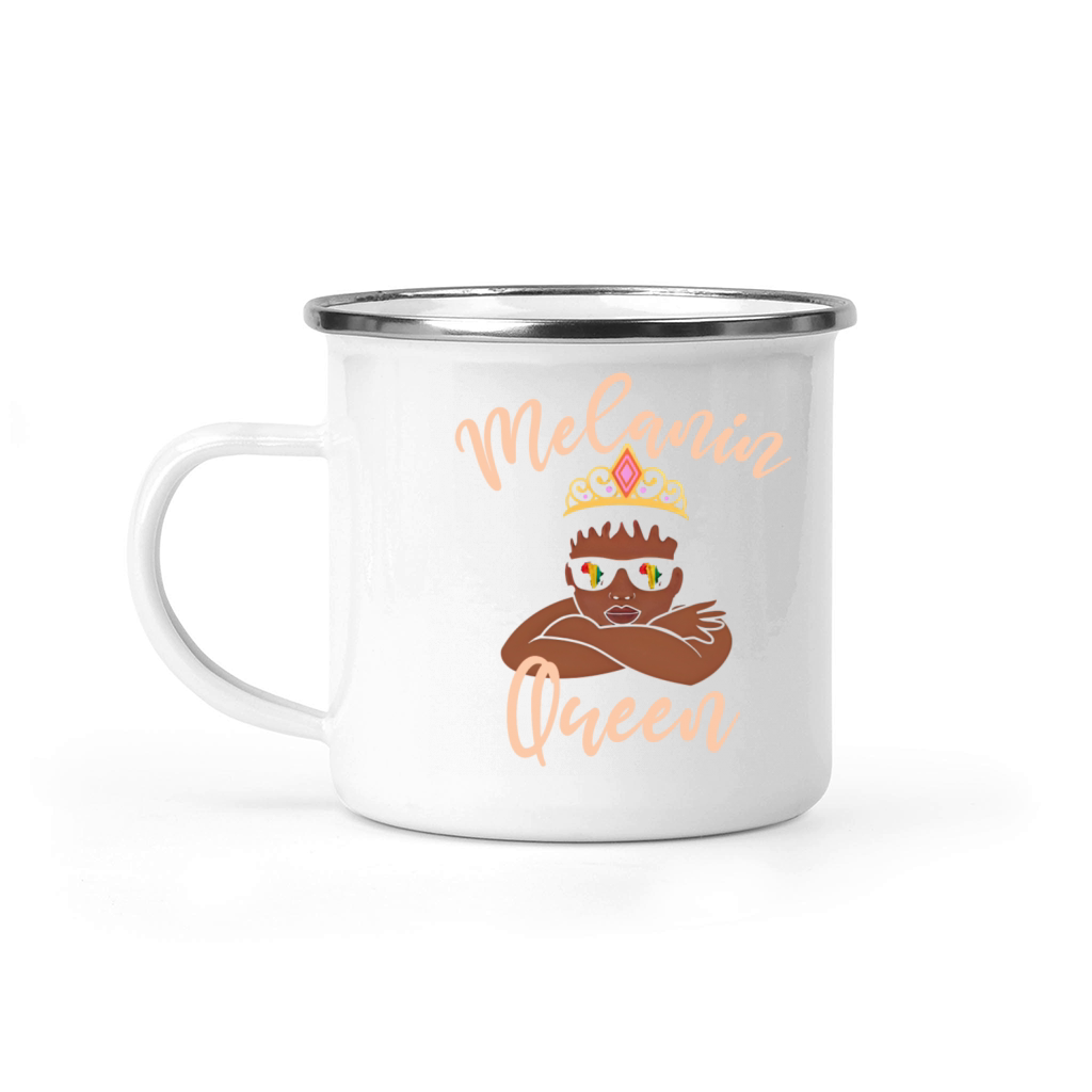 Melanin queen black history month Camping Mug