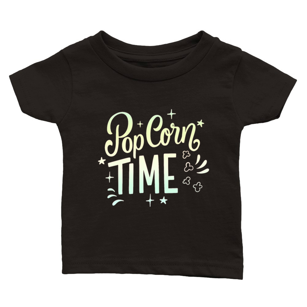 POP CORN TIME Classic Baby Crewneck T-shirt