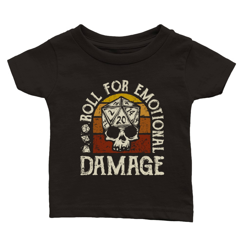 Roll For Emotional Damage Classic Baby Crewneck T-shirt