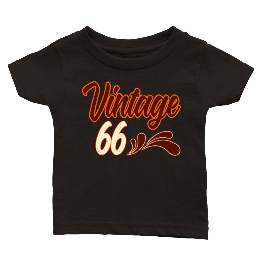 Vintage 66 Years Old Birthday Classic Baby Crewneck T-shirt