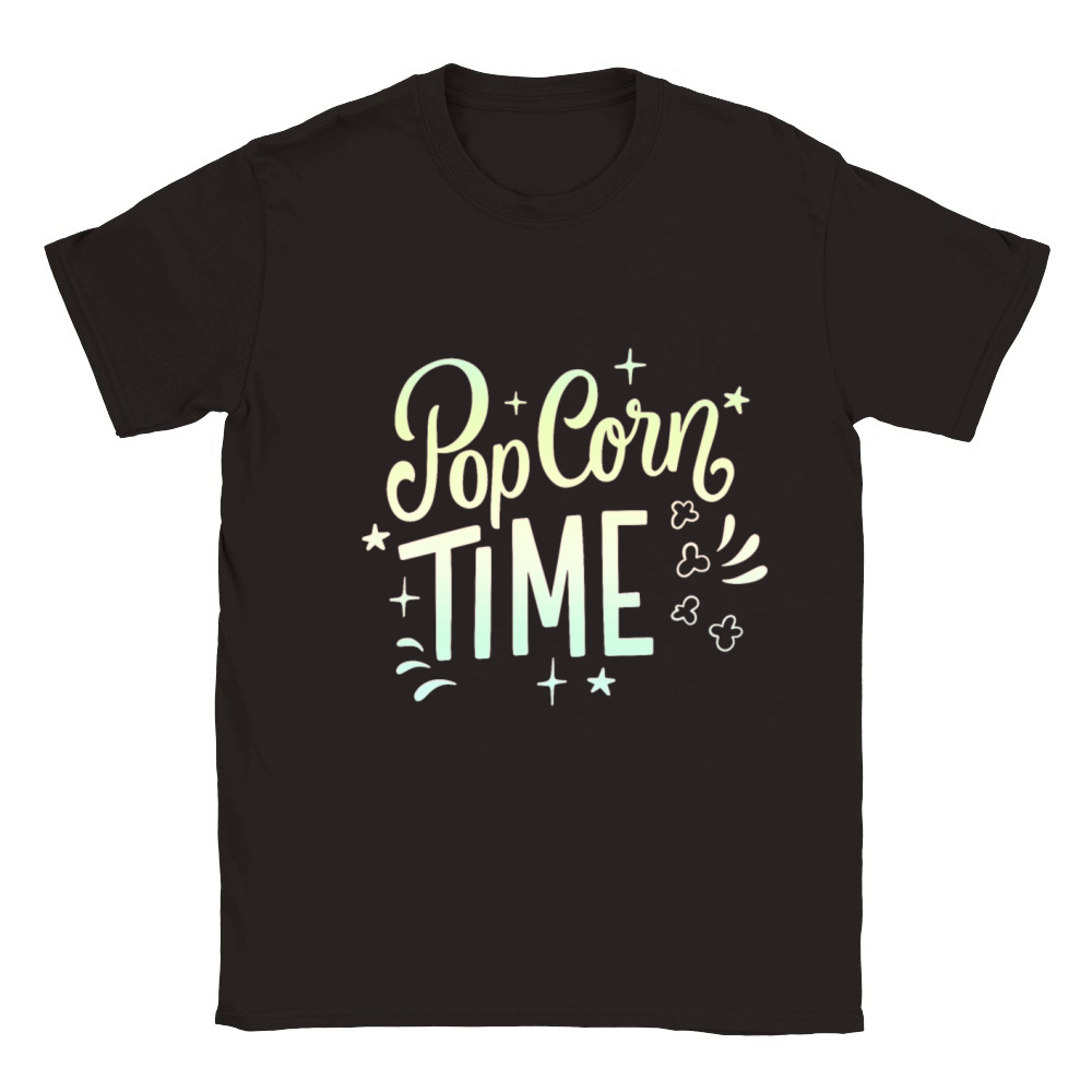 POP CORN TIME Classic Kids Crewneck T-shirt