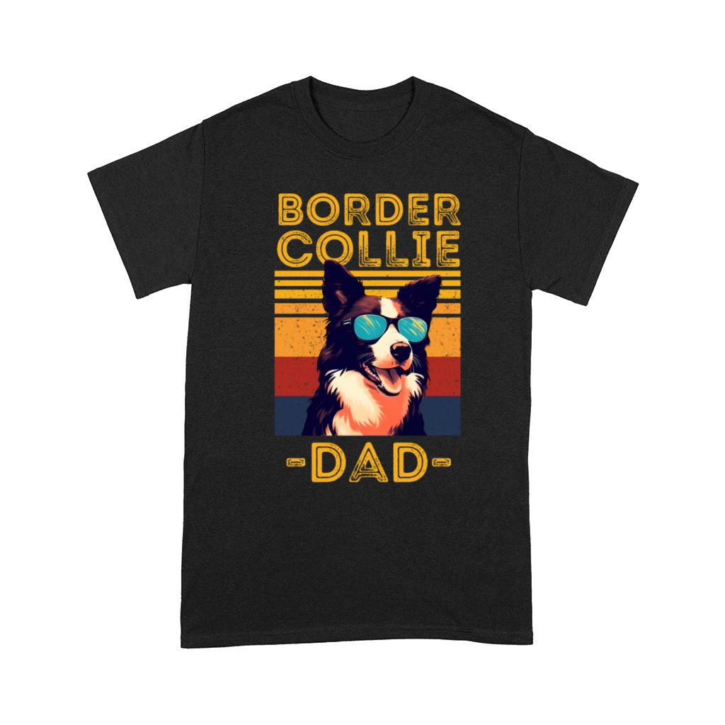 Border Collie dad retro Comfort T-shirt