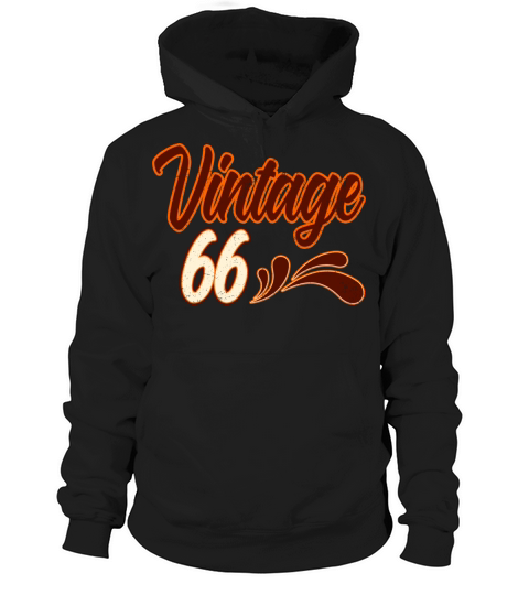 Vintage 66 Years Old Birthday Hoodie Unisex