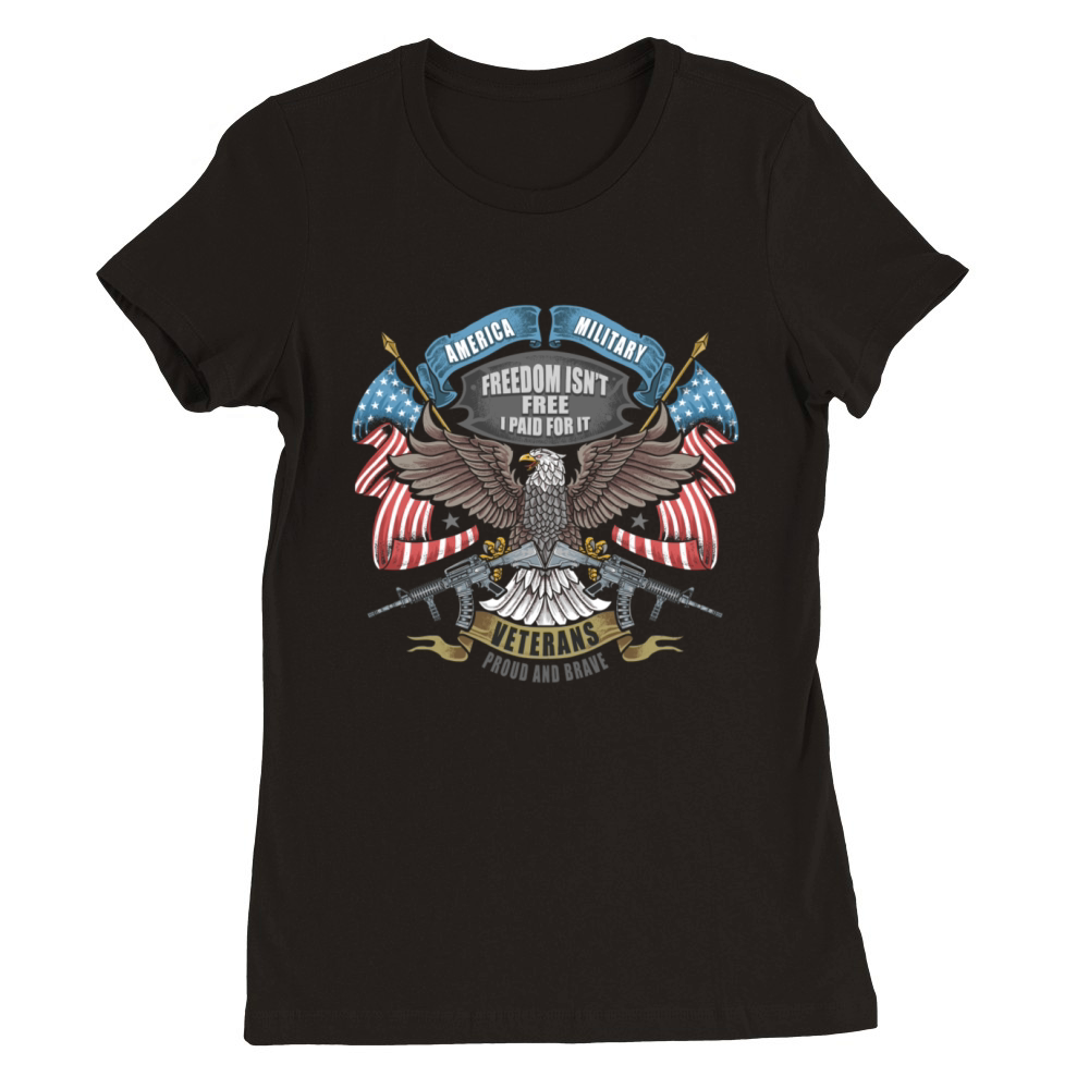 American Military Premium Womens Crewneck T-shirt