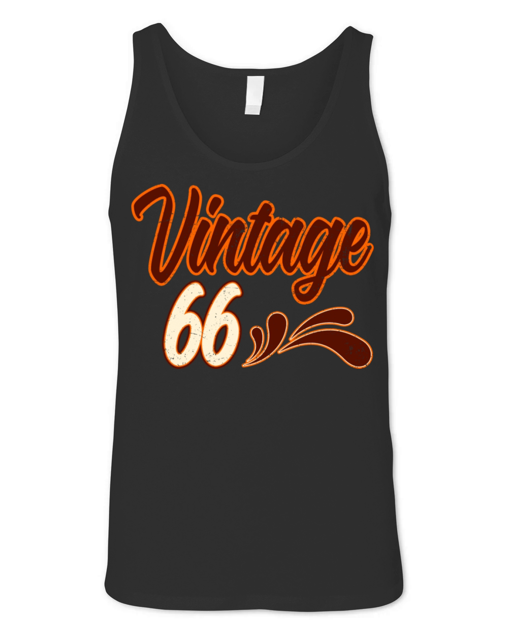 Vintage 66 Years Old Birthday Unisex Jersey Tank