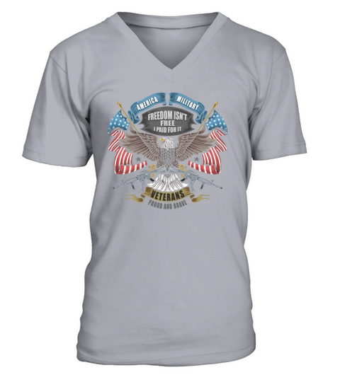 American Military V-Neck T-shirt