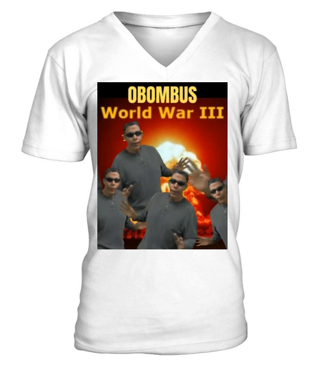 OBOMBUS MEME FUNNY V-Neck T-shirt