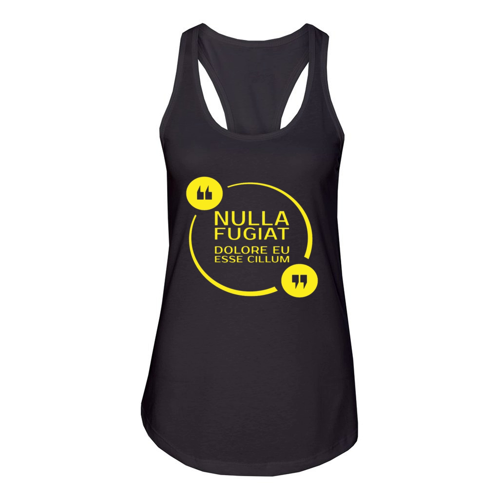 Nulla Fugiat Dolor Eu Esse Cillum Women's Racerback Tank