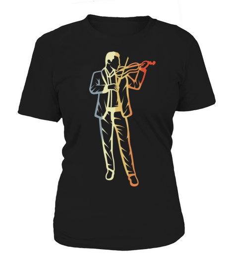 Vintage Violin Guy Drawing Women's T-Shirt