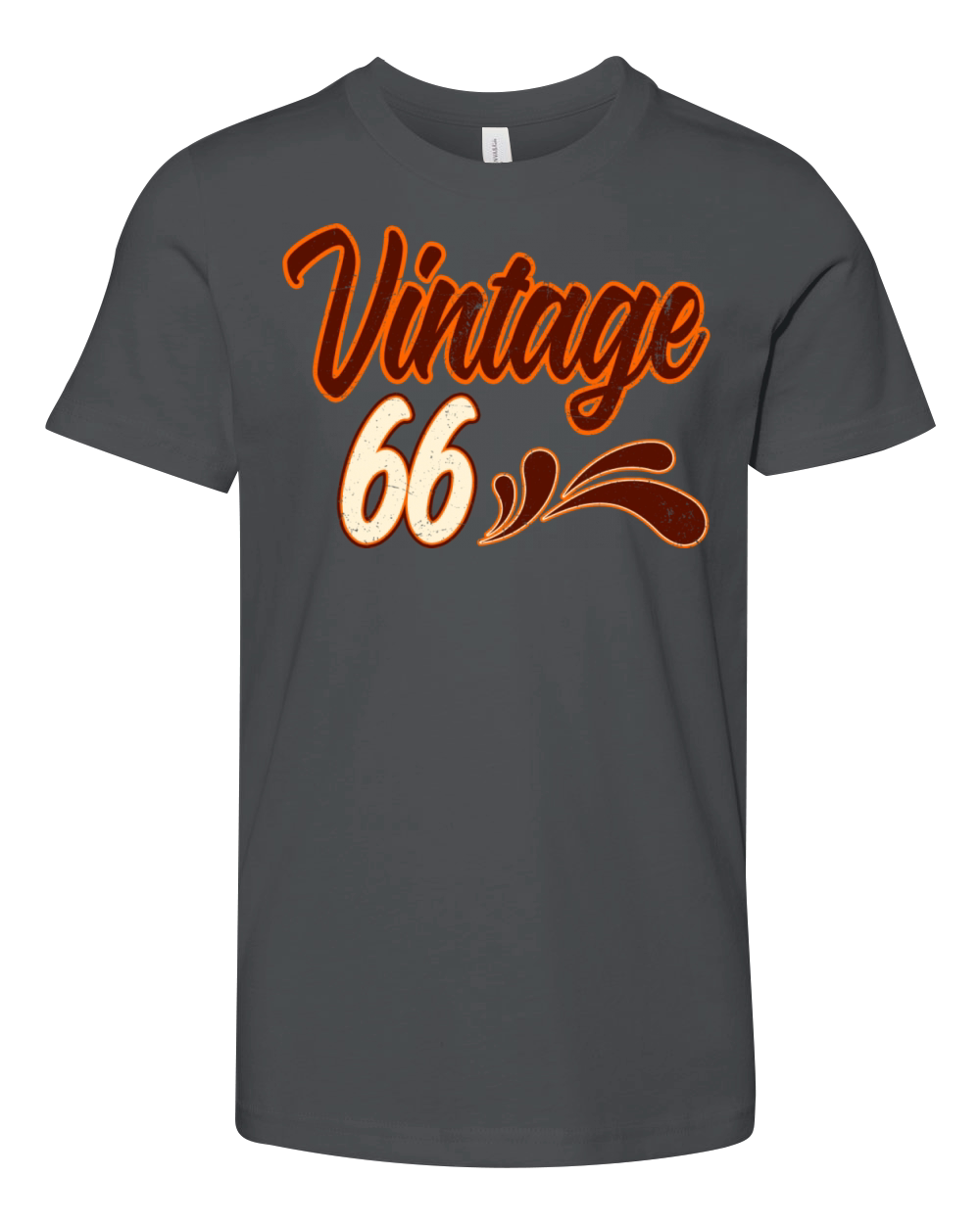 Vintage 66 Years Old Birthday Youth Unisex Jersey Tee
