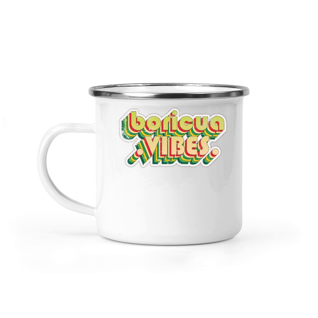 Boricua vibes Vintage Camping Mug