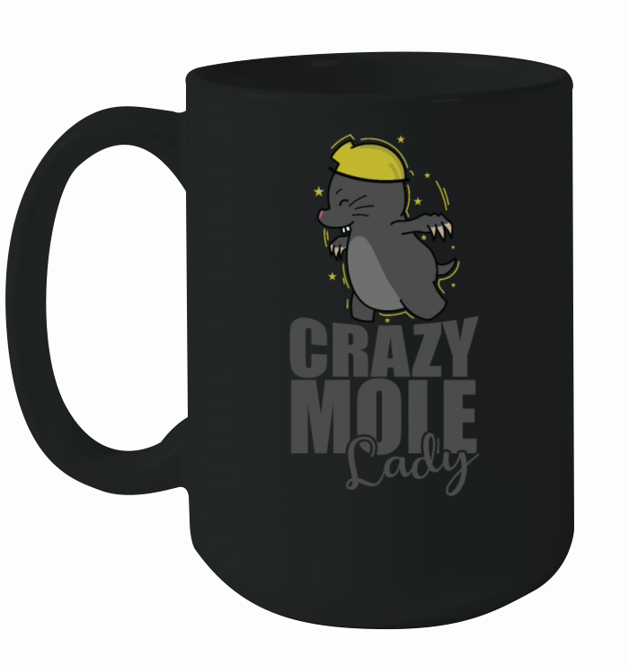 Crazy Mole Lady Animal Mound Ceramic Mug
