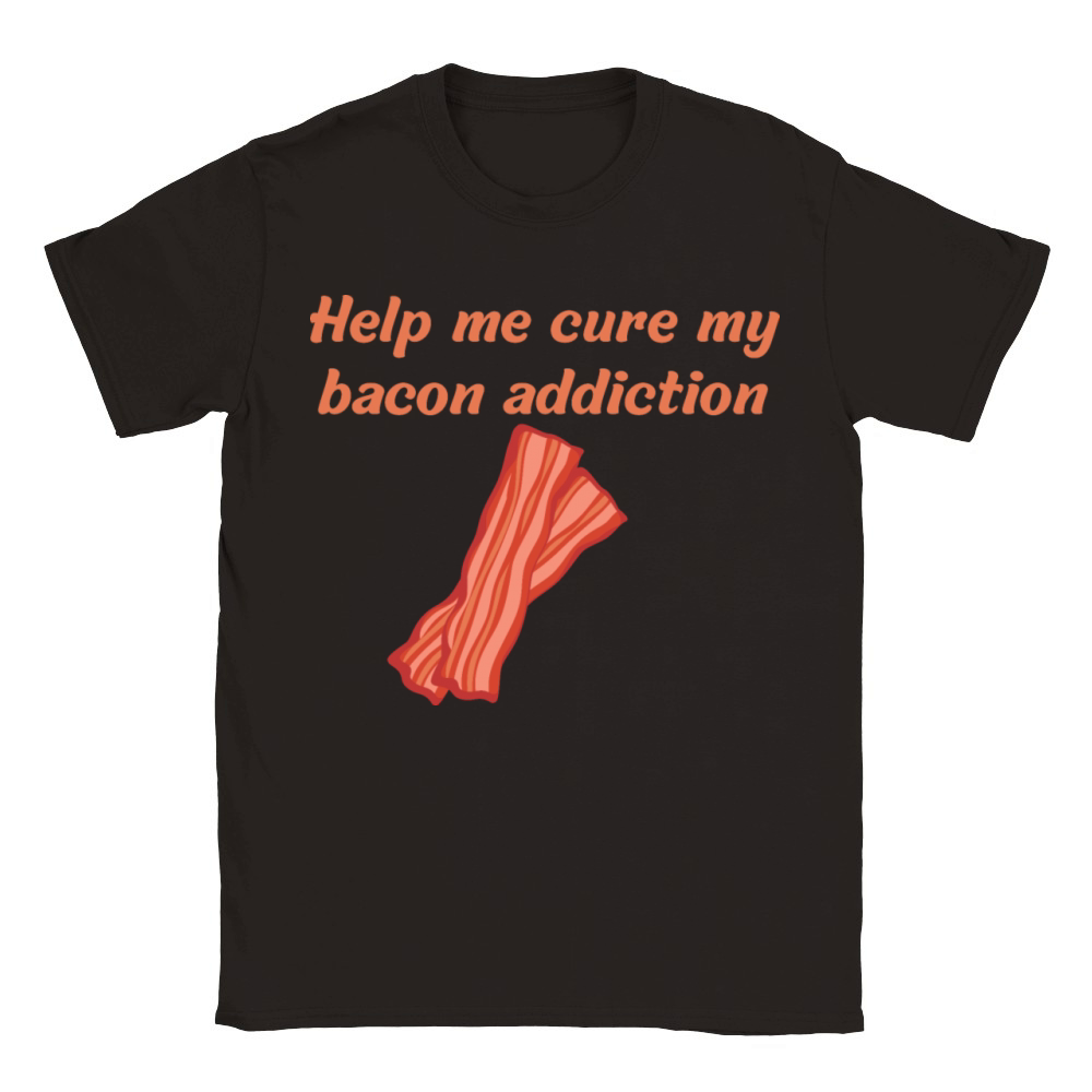Help me cure my bacon addiction Classic Kids Crewneck T-shirt