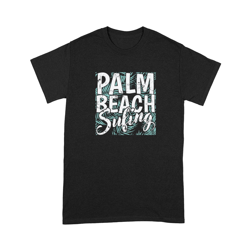 Palm Beach Surfing Tree Vacation Environment Comfort T-shirt