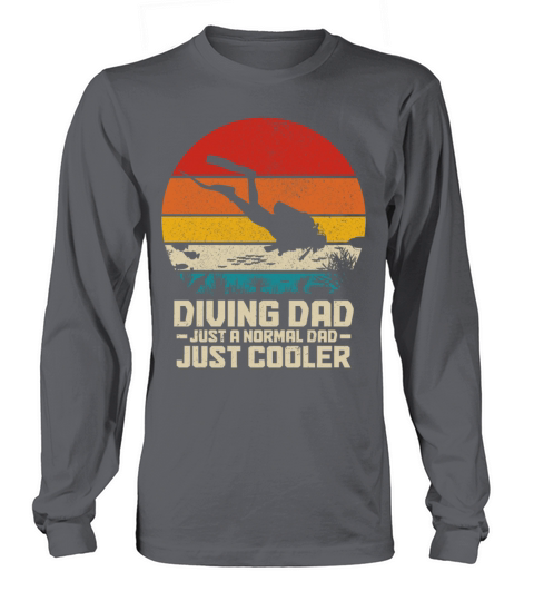 Scuba Diving Funny Vintage Diver Gift Long sleeved Unisex