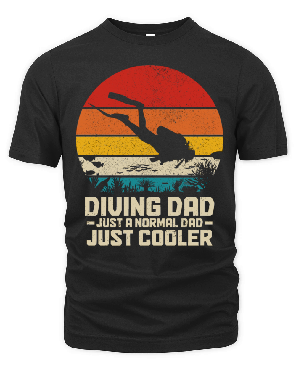 Scuba Diving Funny Vintage Diver Gift Organic Unisex T-shirt