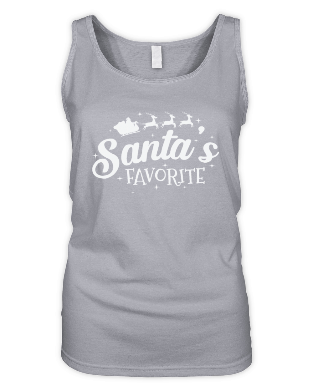 Santas Favorite Christmas Family Organic Women's Tank Top