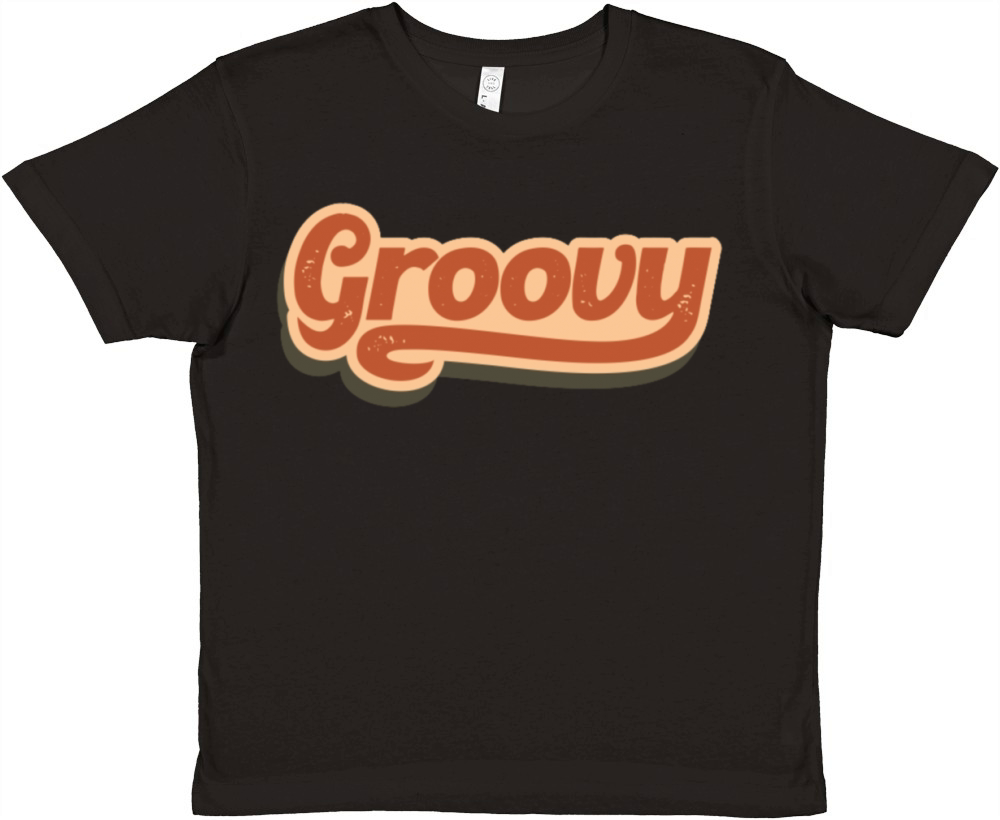 Groovy Vintage Style Premium Kids Crewneck T-shirt