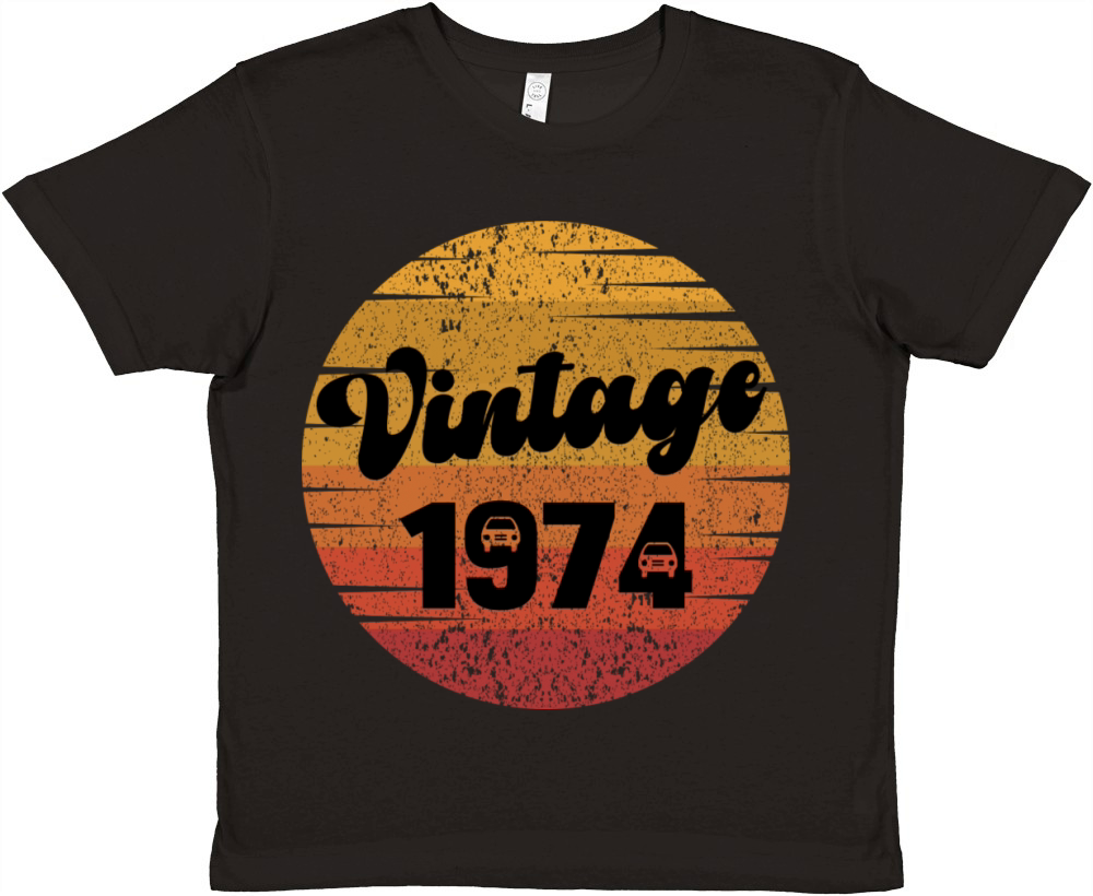 vintage 74s design mug 1974 retro classic car Premium Kids Crewneck T-shirt