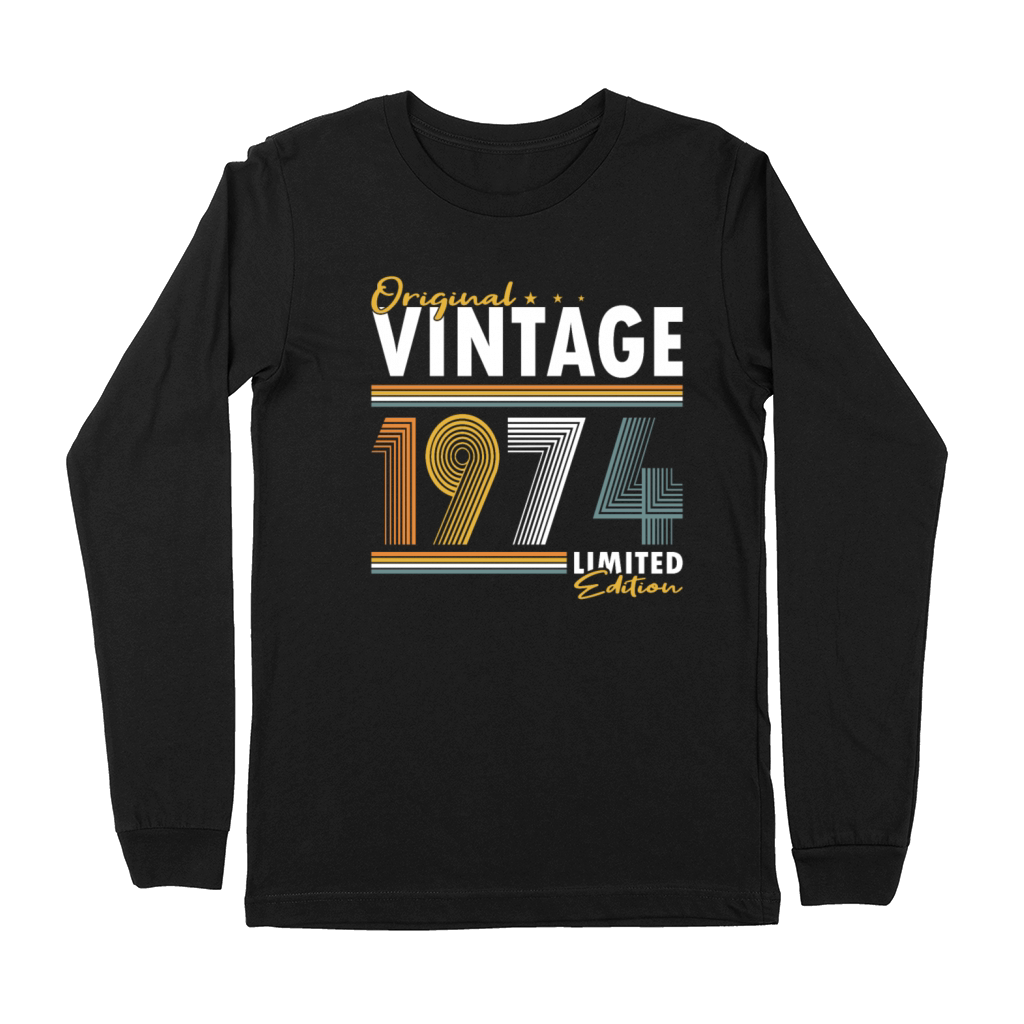 50th birthday vintage 1974 original 1974 Premium Long Sleeve