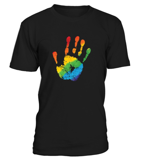 Hand in LGBT Rainbow Colors T-Shirt Unisex