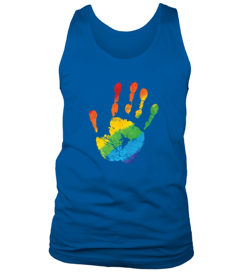 Hand in LGBT Rainbow Colors Tank Top Unisex