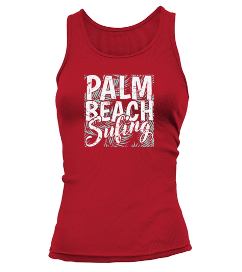 Palm Beach Surfing Tree Vacation Environment Tank top Woman
