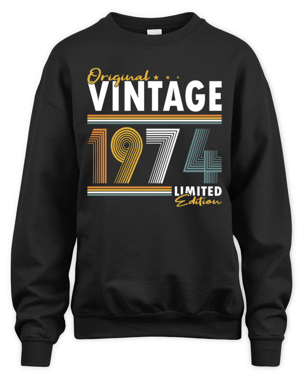 50th birthday vintage 1974 original 1974 Unisex Premium Crewneck Sweatshirt