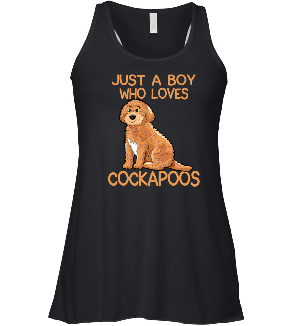 Just A Boy Who Loves Cockapoos Women's Flowy Tank Top