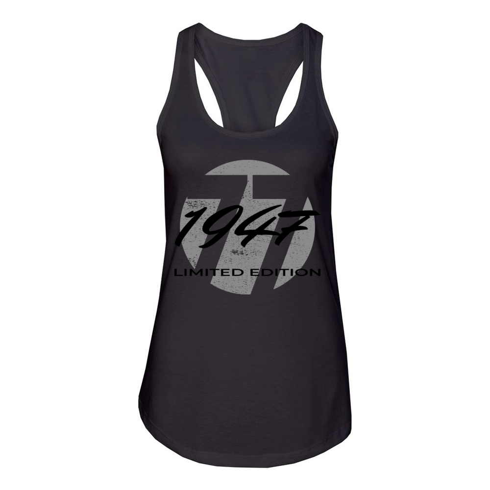 77th birthday men women 77 years 1947 vintage Women's Racerback Tank