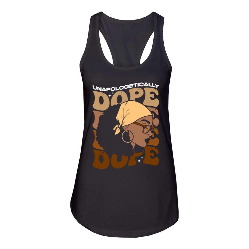 Black History Month Pride Melanin Queen Proud Girl Women's Racerback Tank