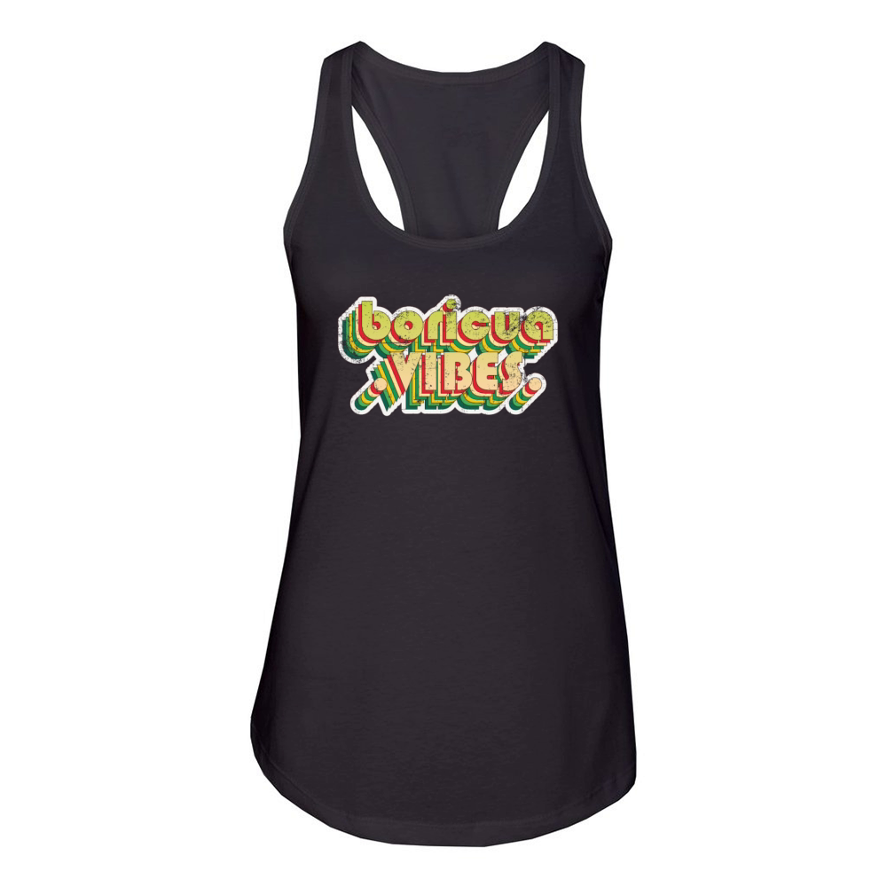 Boricua vibes Vintage Women's Racerback Tank