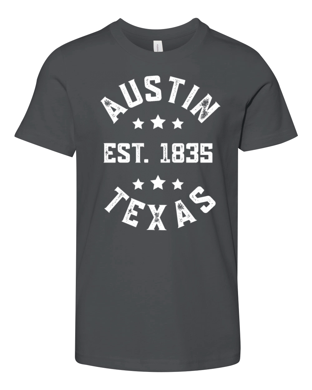 Austin Texas EST 1835 Vintage T shirt Youth Unisex Jersey Tee