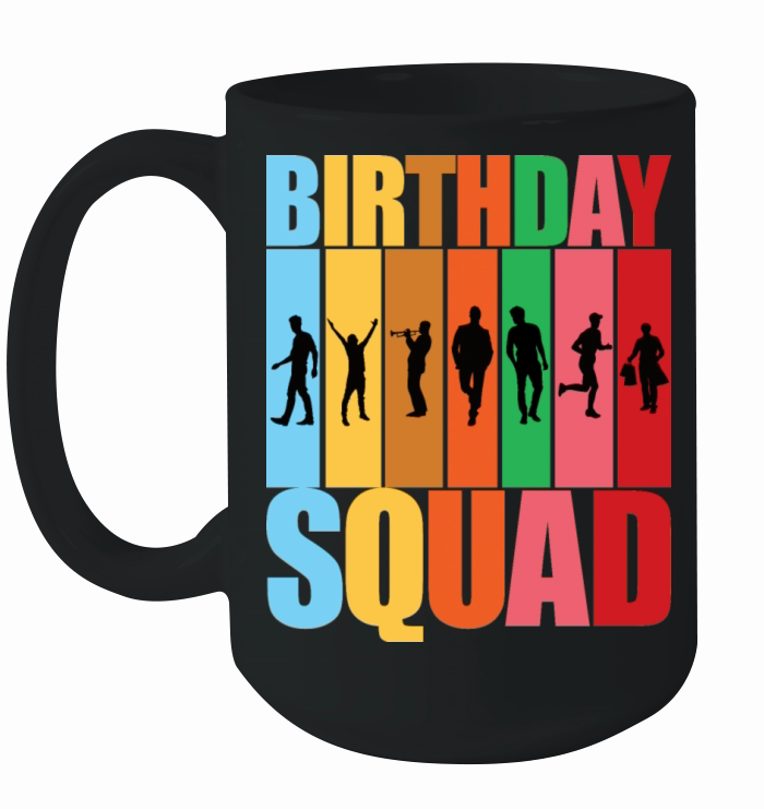 Birthday Squad - Celebrate with Your Boys Crew Squ Ceramic Mug