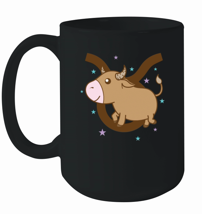 Taurus Zodiac Sign as Animal Horoscope Ceramic Mug