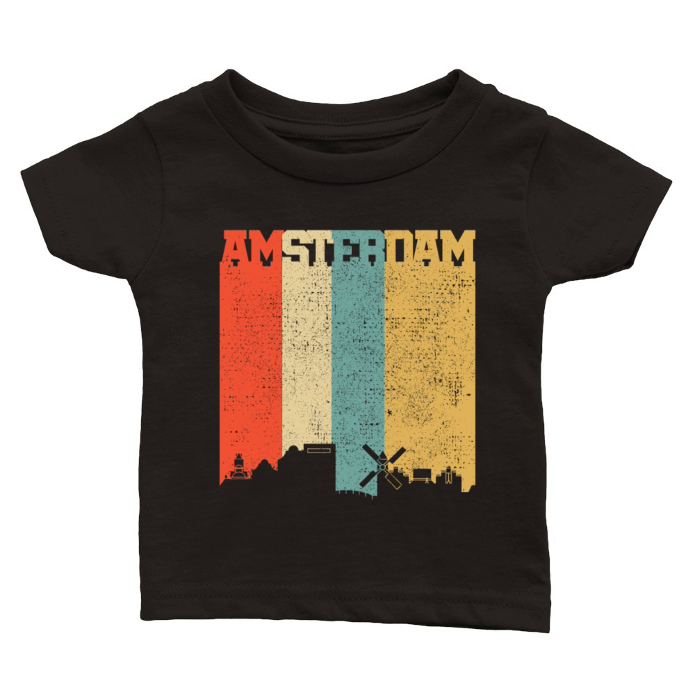 Amsterdam Netherlands Dutch Souvenir Classic Baby Crewneck T-shirt