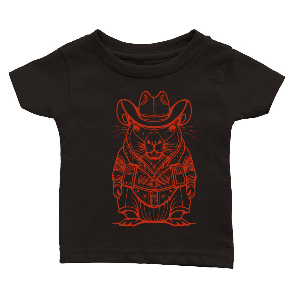 Capybara Shirt Rodent Red Classic Baby Crewneck T-shirt