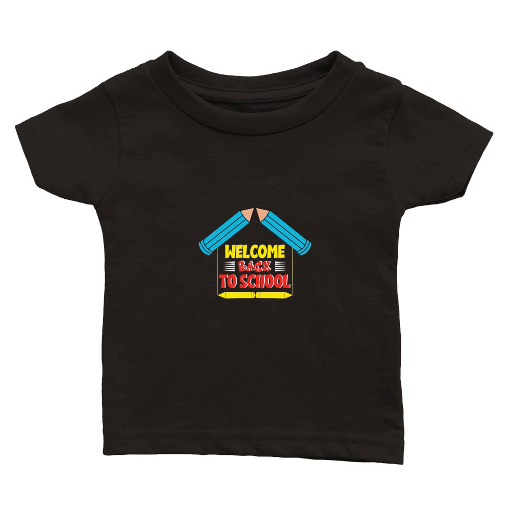 welcome back to school design Classic Baby Crewneck T-shirt