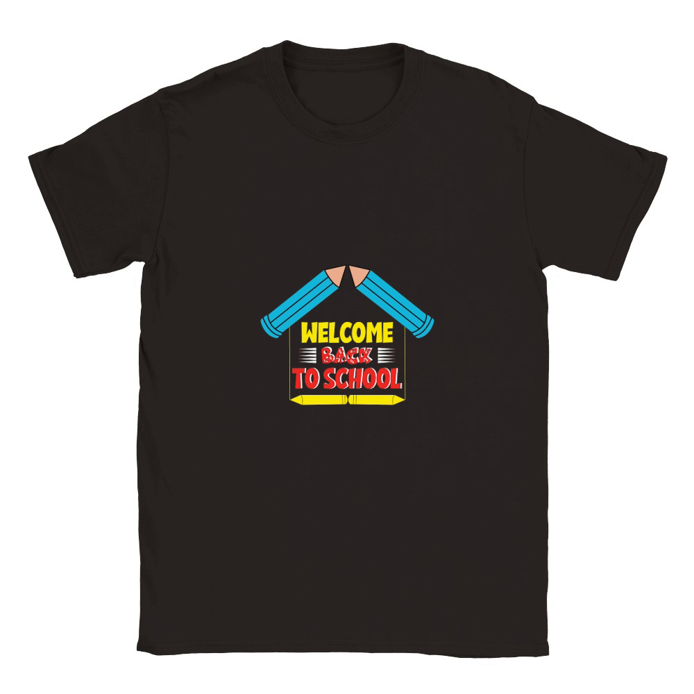 welcome back to school design Classic Kids Crewneck T-shirt
