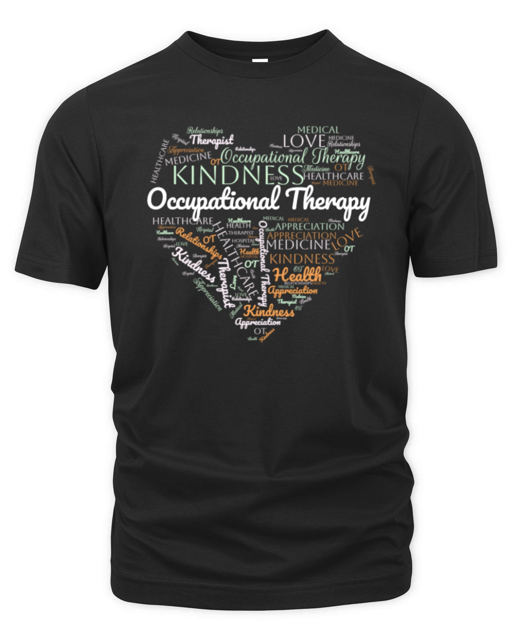 Occupational Therapy OT Wordcloud T-shirt Women Organic Unisex T-shirt