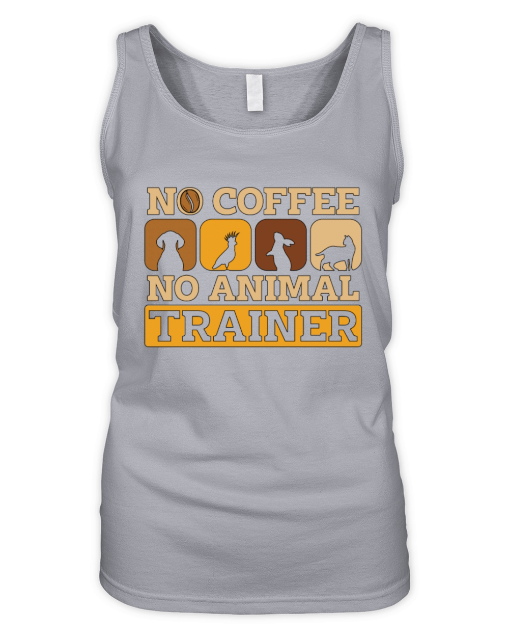 Animal Trainer No Coffee No Animals Coffee Lover Organic Women's Tank Top