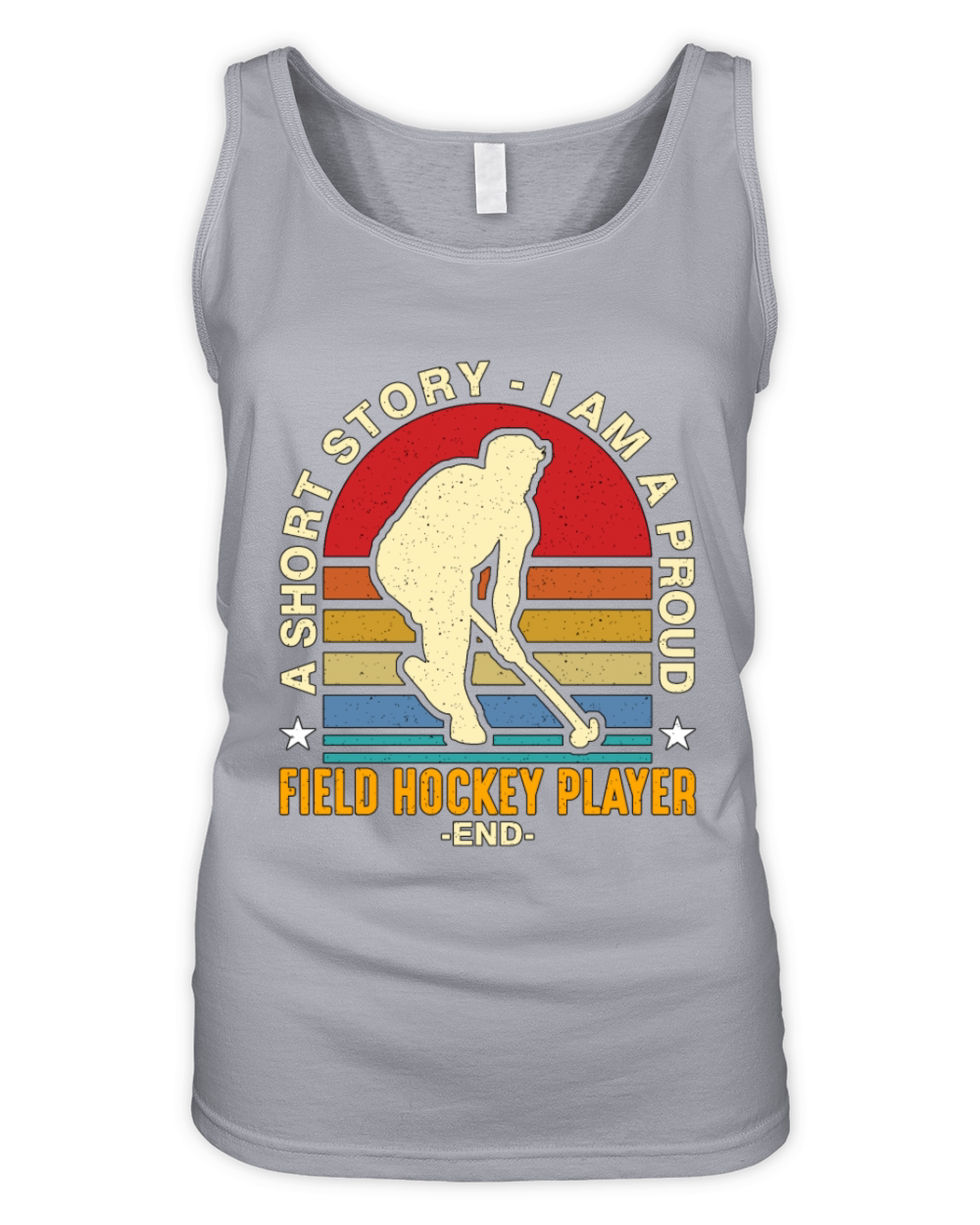 Field Hockey Player A Short Story I Am Ice Hockey Organic Women's Tank Top