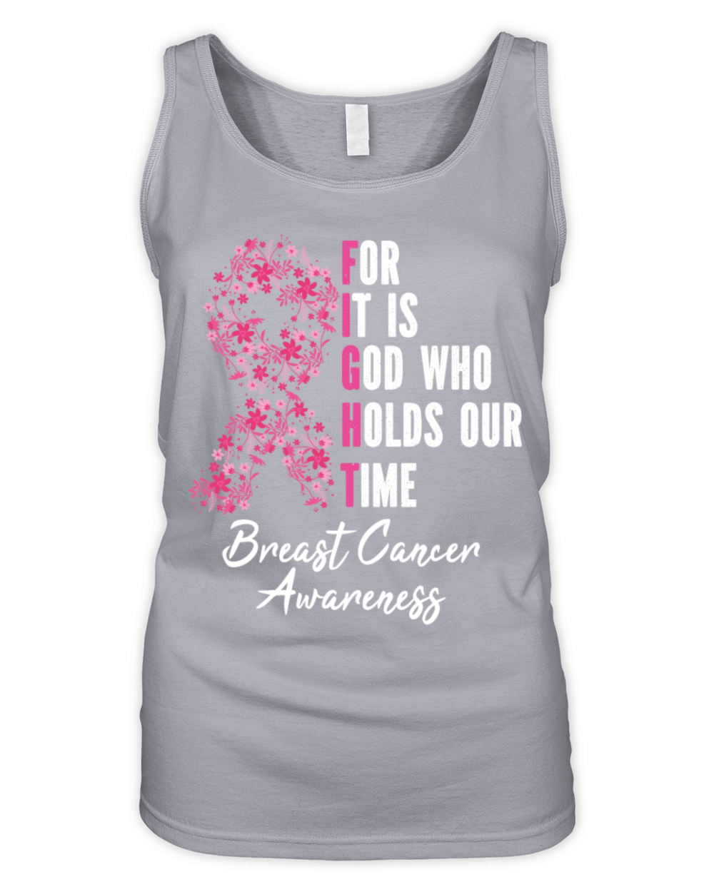 FIGHT Breast Cancer Warrior Pink Ribbon Organic Women's Tank Top