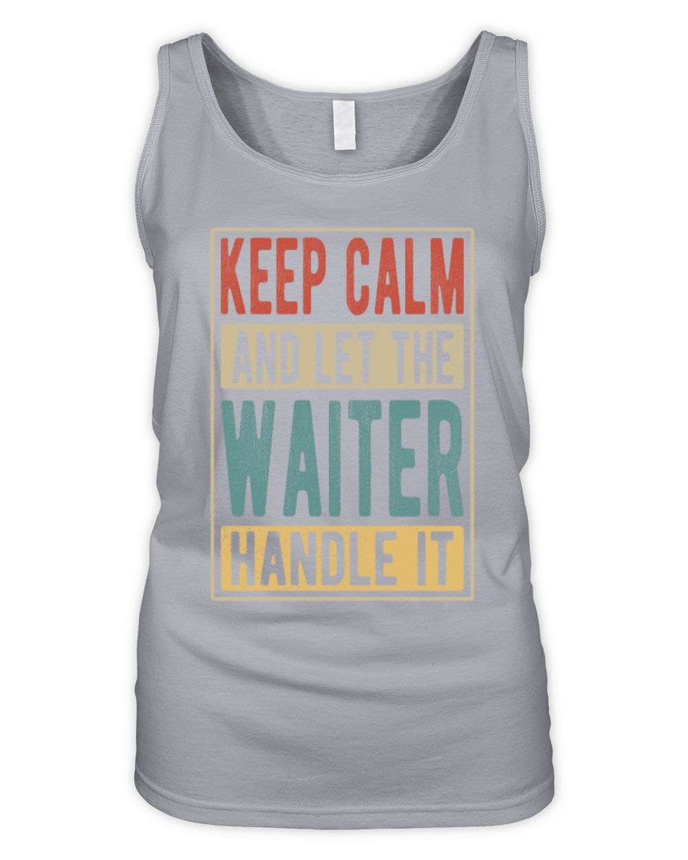 Waiter Retro Gift Organic Women's Tank Top
