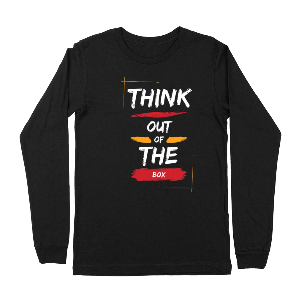 Quotes Brush Style T Shirt think out of the box Premium Long Sleeve